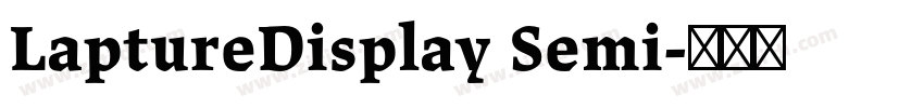LaptureDisplay Semi字体转换